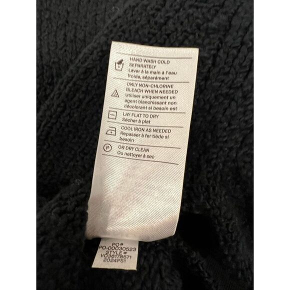 Vince Women's Midnight Blue Cotton Blend Mockneck Pullover Sweater Medium NWOT - Picture 10 of 10